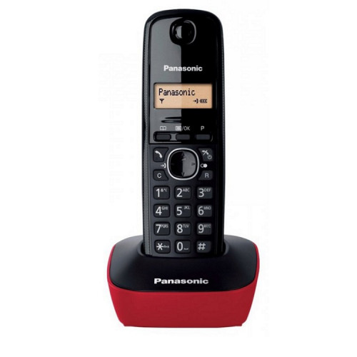 PANASONIC KX-TG1611GRR Ασύρματα Τηλέφωνα Red - Σε 3 Άτοκες Δόσεις PANASONIC KX-TG1611GRR Ασύρματα Τηλέφωνα Red - Σε 3 Άτοκες Δόσεις