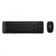 LOGITECH WIRELESS MK220 (920-003157) Πληκτρολόγιο & Ποντίκι Black