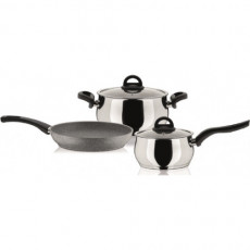 PYRAMIS Mixcook (015700301) Σετ μαγειρικών σκευών Inox - Σε 3 Άτοκες Δόσεις