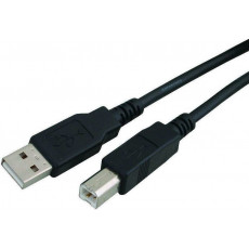 POWERTECH CAB-U016 USB 2.0 A to B 1.5m Καλώδια Black - Σε 3 Άτοκες Δόσεις