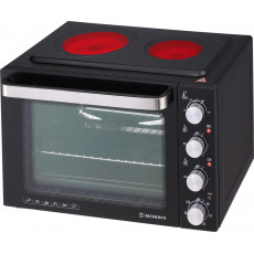 MORRIS MEO4820C 2 ΚΕΡΑΜ.ΕΣΤΙΕΣ 48L Φουρνάκια, Κουζινάκια Μαύρο - Σε 4 Άτοκες Δόσεις
