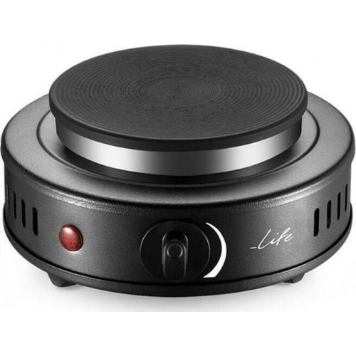 LIFE MATAKI(221-0183) LIFE 500W ELECTRIC HOT PLATE Εστίες ηλεκτρικές Black - Σε 3 Άτοκες Δόσεις LIFE MATAKI(221-0183) LIFE 500W ELECTRIC HOT PLATE Εστίες ηλεκτρικές Black - Σε 3 Άτοκες Δόσεις
