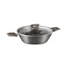 IZZY Onyx 24cm ΦΡΙΤΟΥΡΑ (223841) Χύτρες Grey - Σε 3 Άτοκες Δόσεις
