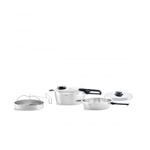 FISSLER SET QUATTRO VITAVIT PREMIUM 8LT (62281211090) Χύτρες ταχύτητος Inox - Σε 6 Άτοκες Δόσεις FISSLER SET QUATTRO VITAVIT PREMIUM 8LT (62281211090) Χύτρες ταχύτητος Inox - Σε 6 Άτοκες Δόσεις