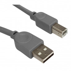 POWERTECH CAB-U144 USB-A MALE - USB-B 1.5m Καλώδια Grey - Σε 3 Άτοκες Δόσεις