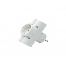 EUROLAMP ΣΟΥΚΟ 3 ΕΞΟΔΩΝ (147-10002) Πολύμπριζα White - Σε 3 Άτοκες Δόσεις