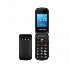 POWERTECH Milly Flip PTM-38 Κινητά Απλής Χρήσης Black - Σε 3 Άτοκες Δόσεις