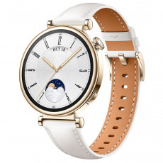 HUAWEI WATCH GT 4 41mm Leather Strap Smartwatches White - Σε 4 Άτοκες Δόσεις