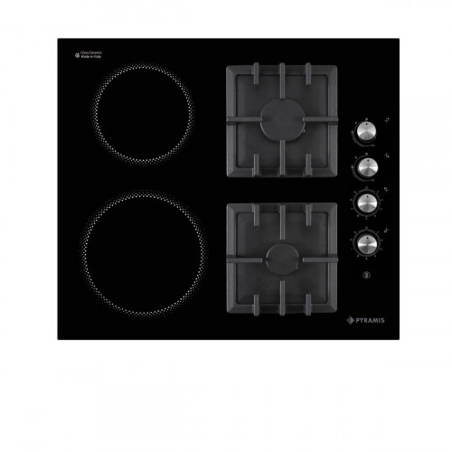 PYRAMIS 2+2 ΚΕΡΑΜΙΚΗ & ΓΚΑΖΙΟΥ (030063101) Εστίες Εντοιχιζόμενες Black - Σε 5 Άτοκες Δόσεις PYRAMIS 2+2 ΚΕΡΑΜΙΚΗ & ΓΚΑΖΙΟΥ (030063101) Εστίες Εντοιχιζόμενες Black - Σε 5 Άτοκες Δόσεις
