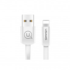 USAMS SJ199IP02 USB 2A-1.2m Καλώδια-Λοιπά Αξεσουάρ Κινητής White - Σε 3 Άτοκες Δόσεις