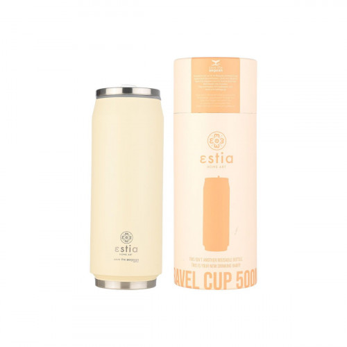 ESTIA TRAVEL CUP SAVE THE AEGEAN 500ml LILY WHITE Θερμός  - Σε 3 Άτοκες Δόσεις