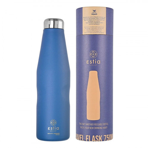 ESTIA TRAVEL FLASK SAVE THE AEGEAN 750ml DENIM BLUE Θερμός - Σε 3 Άτοκες Δόσεις ESTIA TRAVEL FLASK SAVE THE AEGEAN 750ml DENIM BLUE Θερμός - Σε 3 Άτοκες Δόσεις