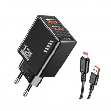 KAKUSIGA KSC-1238 USB-C 12W Φορτιστής Black - Σε 3 Άτοκες Δόσεις