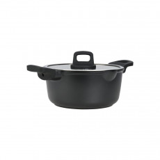 ESTIA NORDIC ΑΝΤΙΚΟΛΛΗΤΙΚΗ ΧΥΤΟΥ ΑΛΟΥΜΙΝΙΟΥ 24cm Χύτρες Black - Σε 3 Άτοκες Δόσεις
