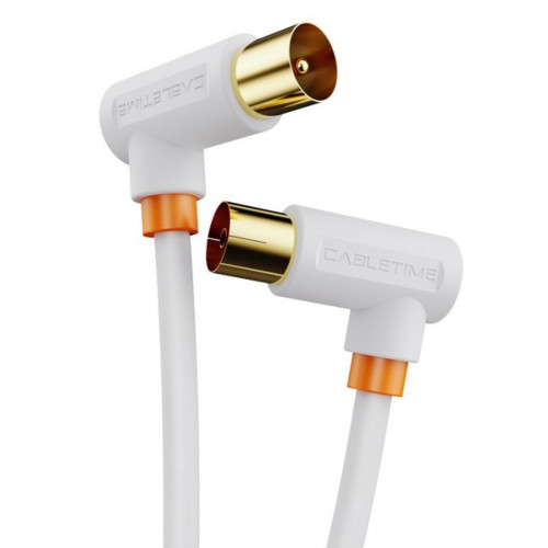 CABLETIME CT-AV101-10-W3 Κεραίας Καλώδια White - Σε 3 Άτοκες Δόσεις CABLETIME CT-AV101-10-W3 Κεραίας Καλώδια White - Σε 3 Άτοκες Δόσεις