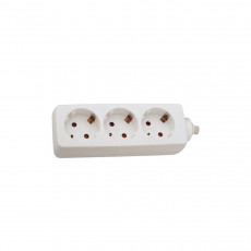 TELCO  KF-B-03A 3 θέσεων 1,5m Πολύμπριζα White - Σε 3 Άτοκες Δόσεις