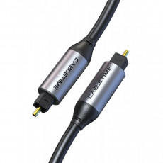 CABLETIME CT-AV380-p04GN-S3 Toslink gold platted 3m καλώδια Black - Σε 3 Άτοκες Δόσεις