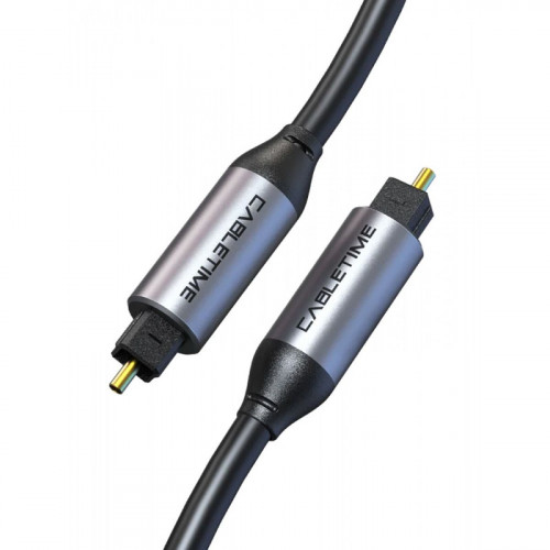 CABLETIME CT-AV380-p04GN-S3 Toslink gold platted 3m καλώδια Black - Σε 3 Άτοκες Δόσεις CABLETIME CT-AV380-p04GN-S3 Toslink gold platted 3m καλώδια Black - Σε 3 Άτοκες Δόσεις