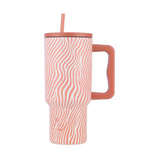 ESTIA STRAW TUMBLER XL SAVE THE AEGEAN 900ml SOFT RIPPLE θερμός - Σε 3 Άτοκες Δόσεις