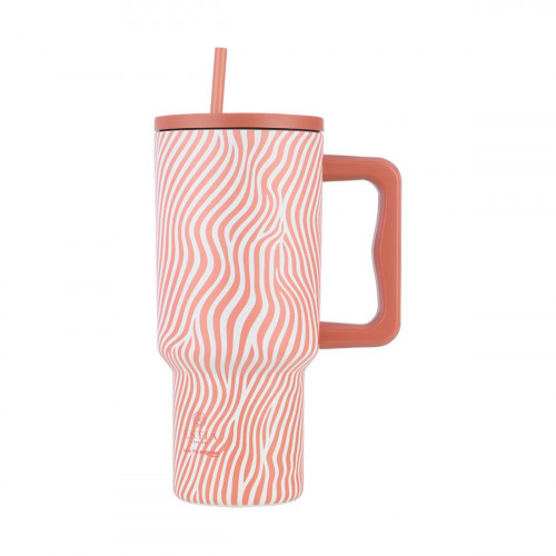 ESTIA STRAW TUMBLER XL SAVE THE AEGEAN 900ml SOFT RIPPLE θερμός - Σε 3 Άτοκες Δόσεις